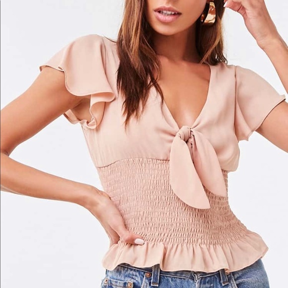 Forever 21 Tops - Forever21 Tie bust top